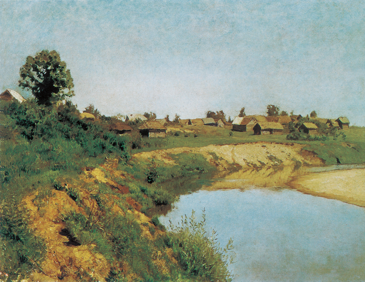  伊萨克·列维坦 Levitan，Isaak Iliich —— 河边的村落